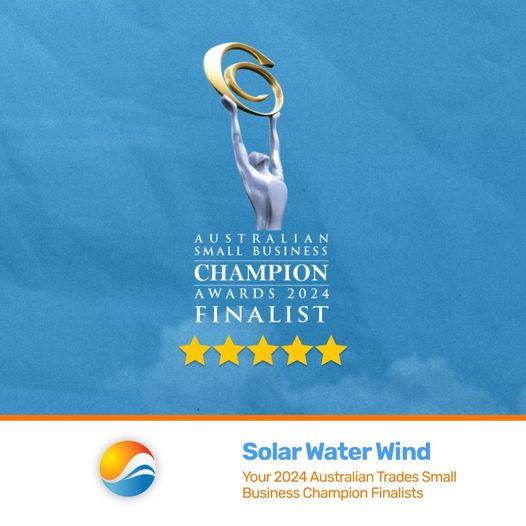 solar water wind Facebook post - Australian small business champion